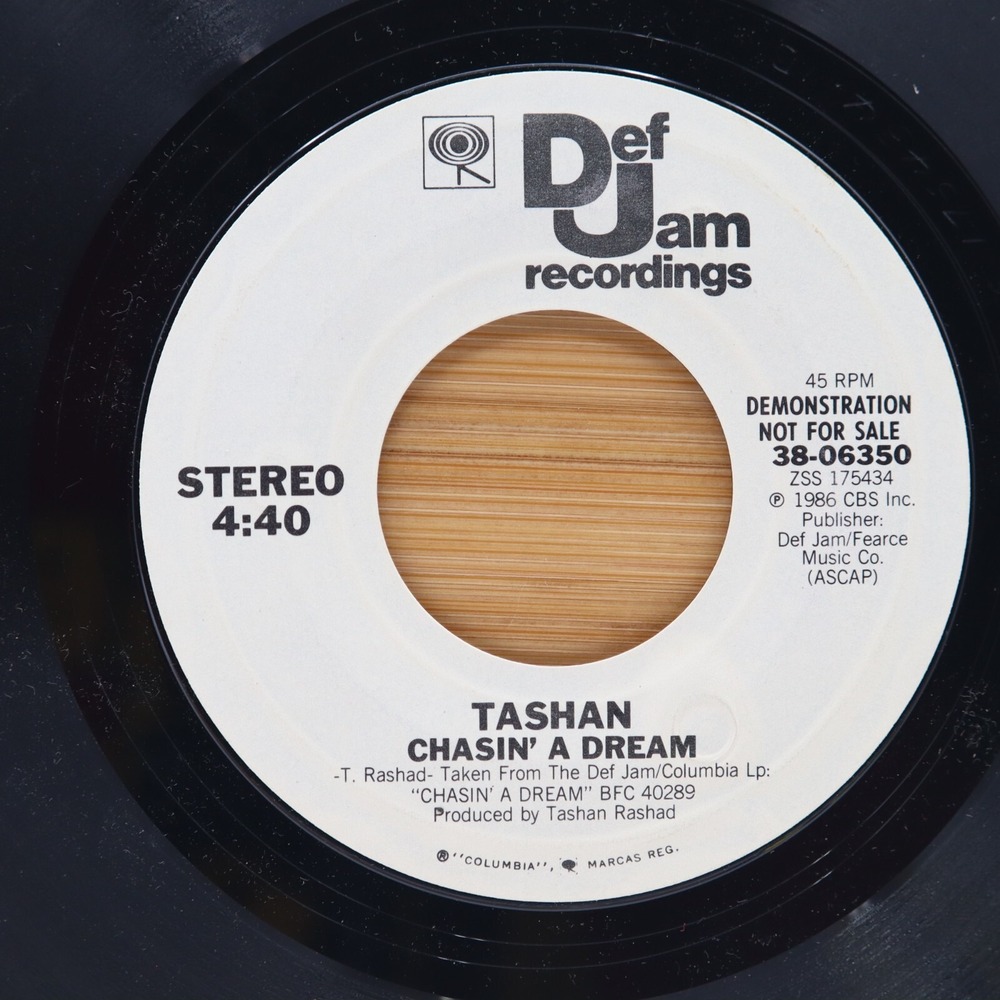 TASHAN - CHASIN'‎ A DREAM - R&B SOUL 45  PROMO DEF JAM